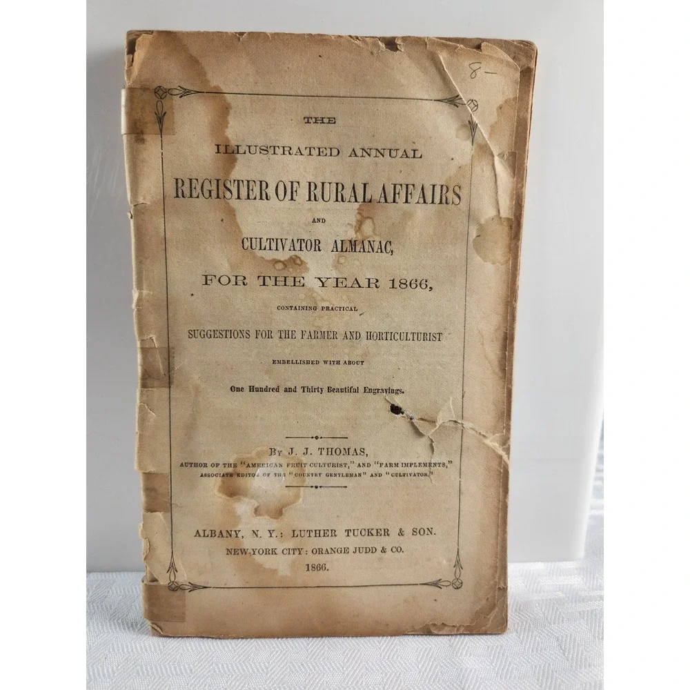 J J Thomas  Annual Register of Rural Affairs and Cultivator Almanac 1886